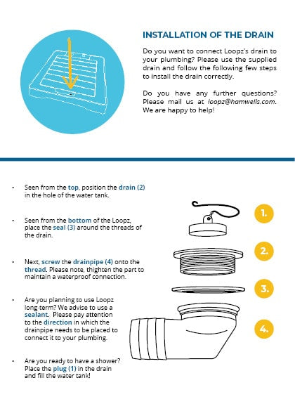 Loopz Drain - Permanent Installation Drain